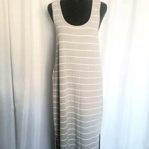 Fab'rik Z Supply Seri Stripped Tank Dress Grey Med